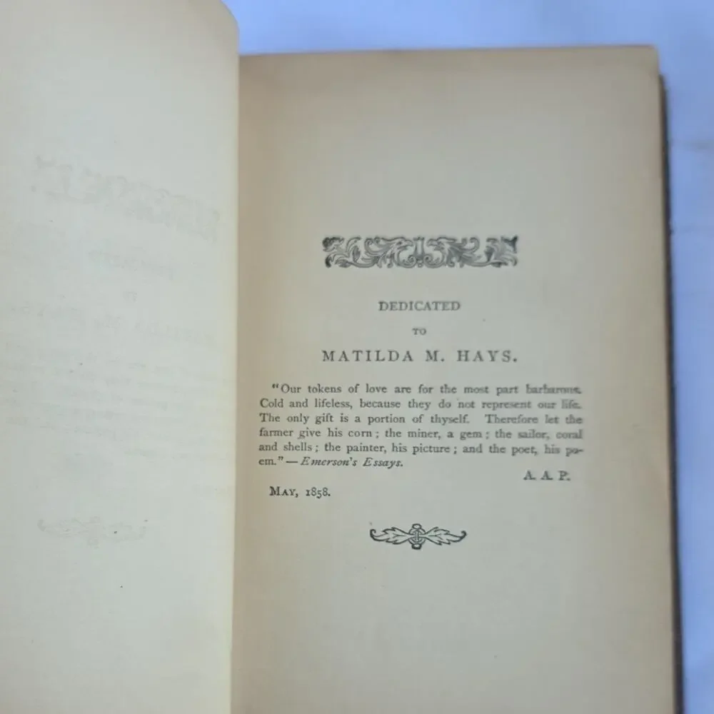Adelaide A. Procter The Poems Leather Signed Ticknor and Fields Boston 1867